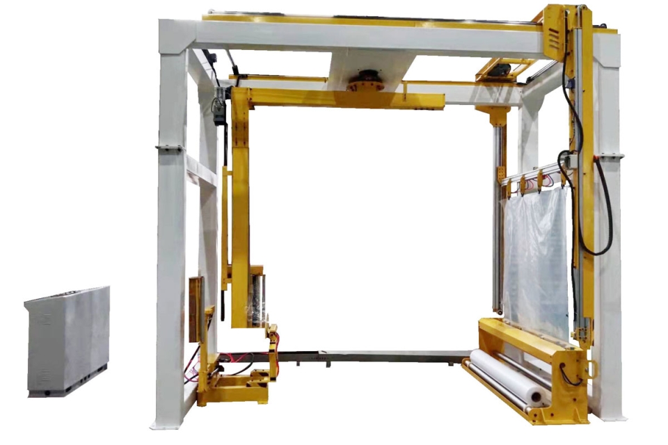 在線式覆頂搖臂式纏繞機(jī) 在線式覆頂搖臂式纏繞機(jī)